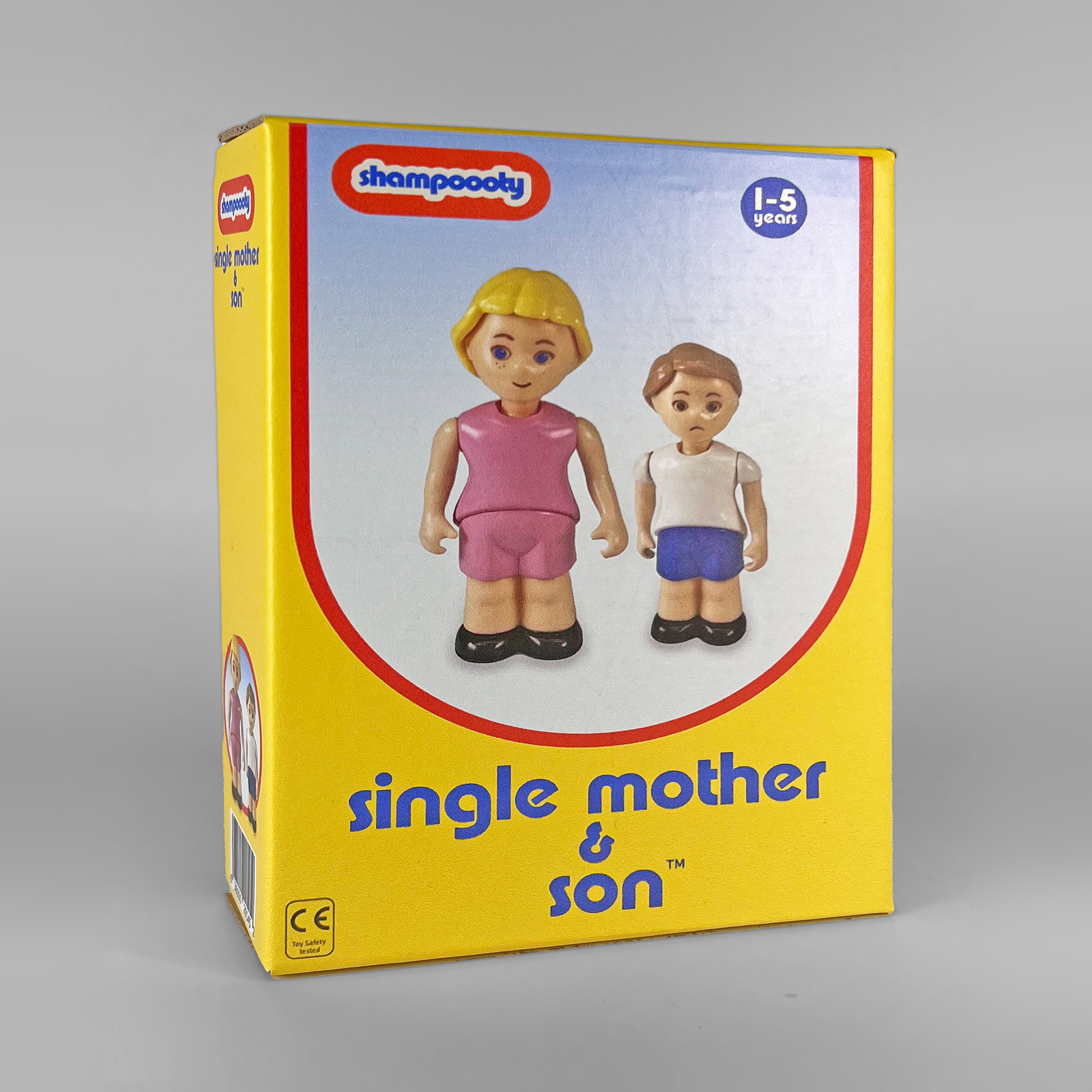 Single Mother & Son, 4 x 6 x 2 in