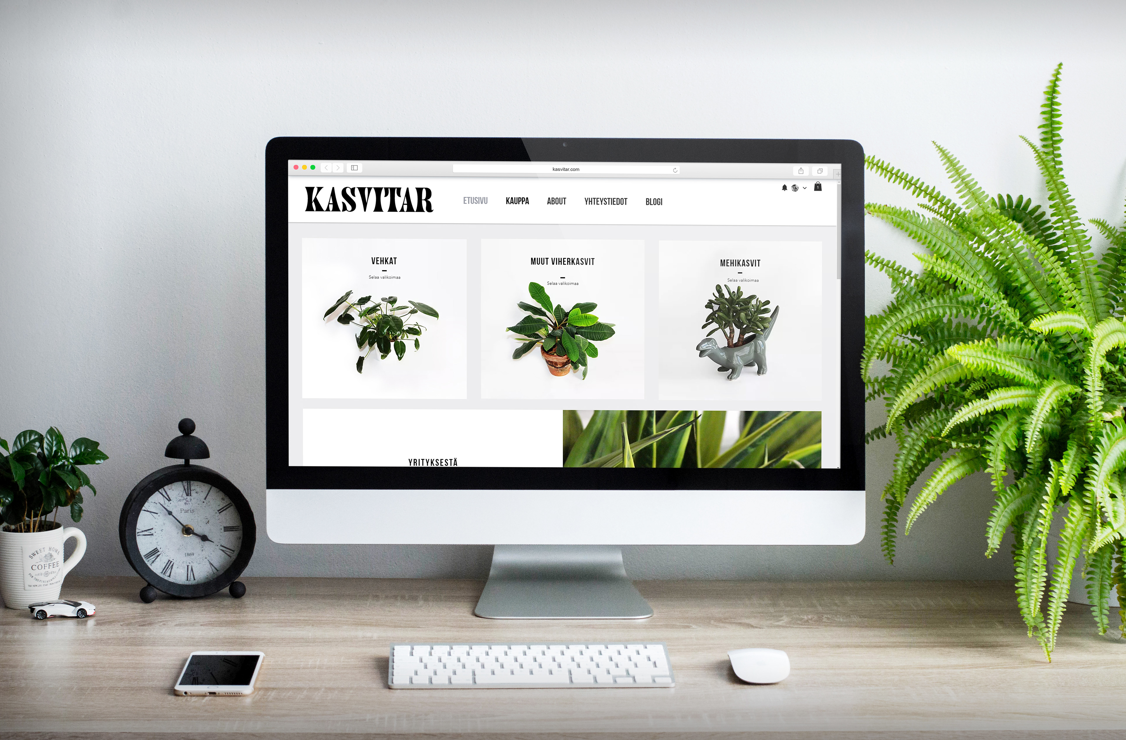 Kasvitar landing page