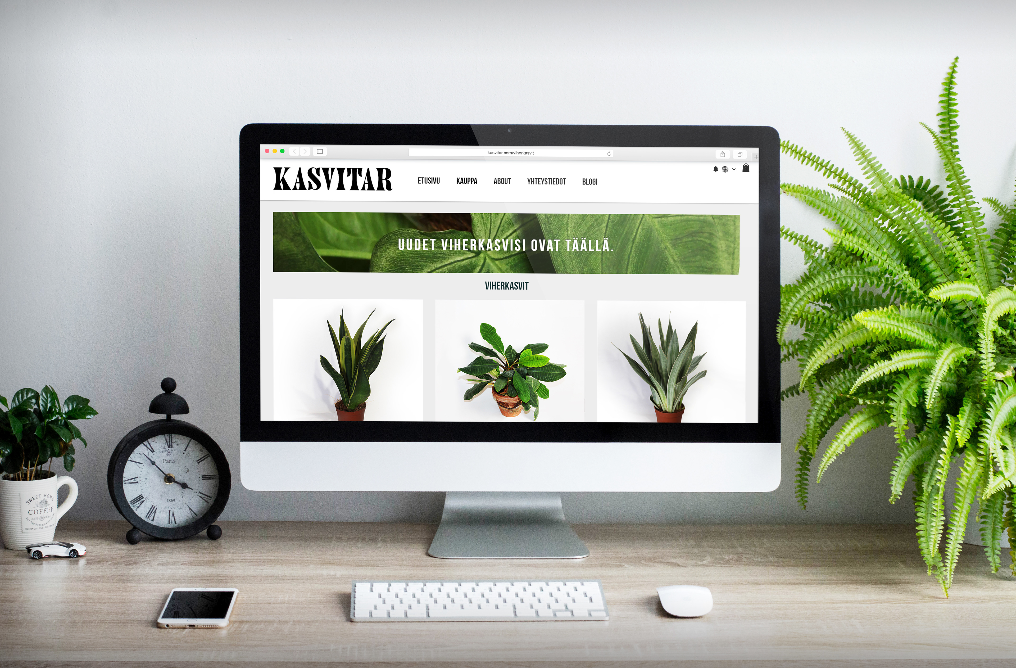 Kasvitar product category page