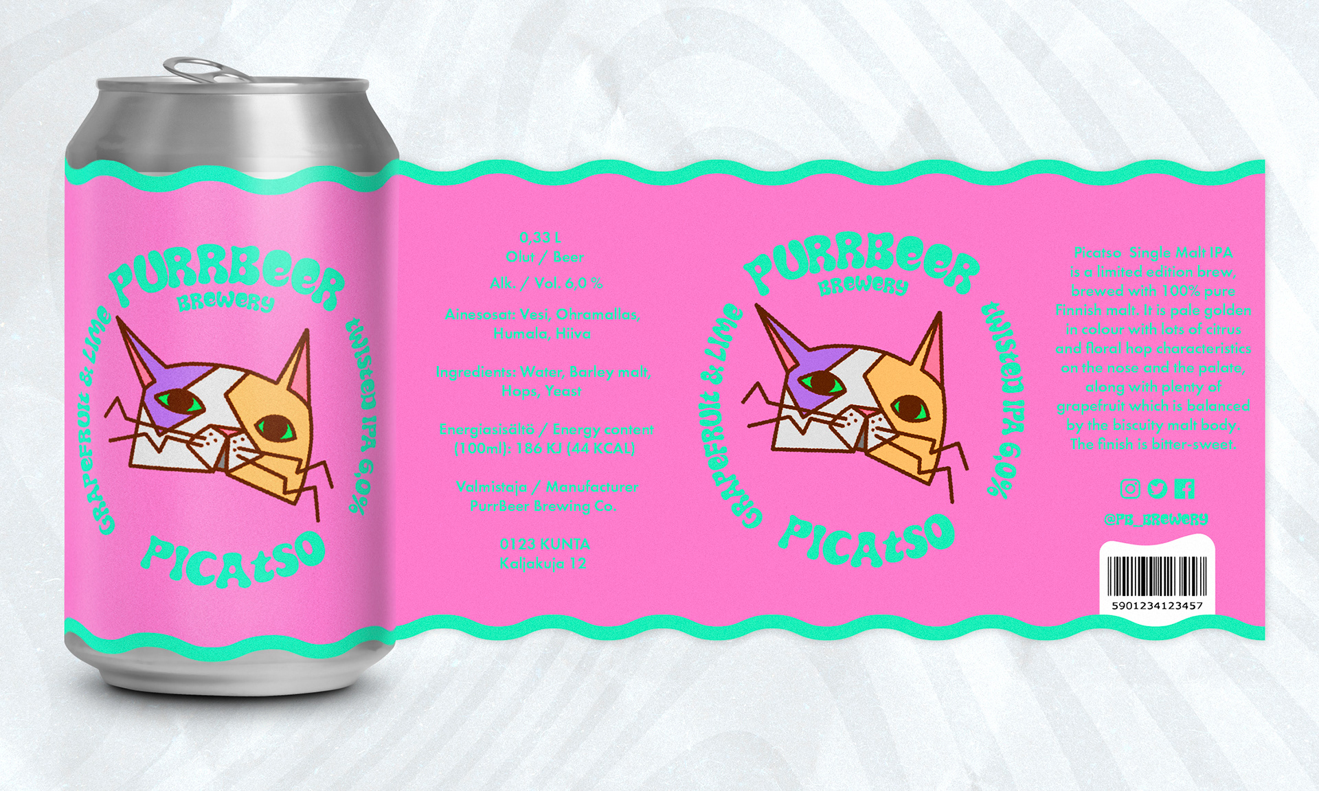 Picatso Twisted IPA label