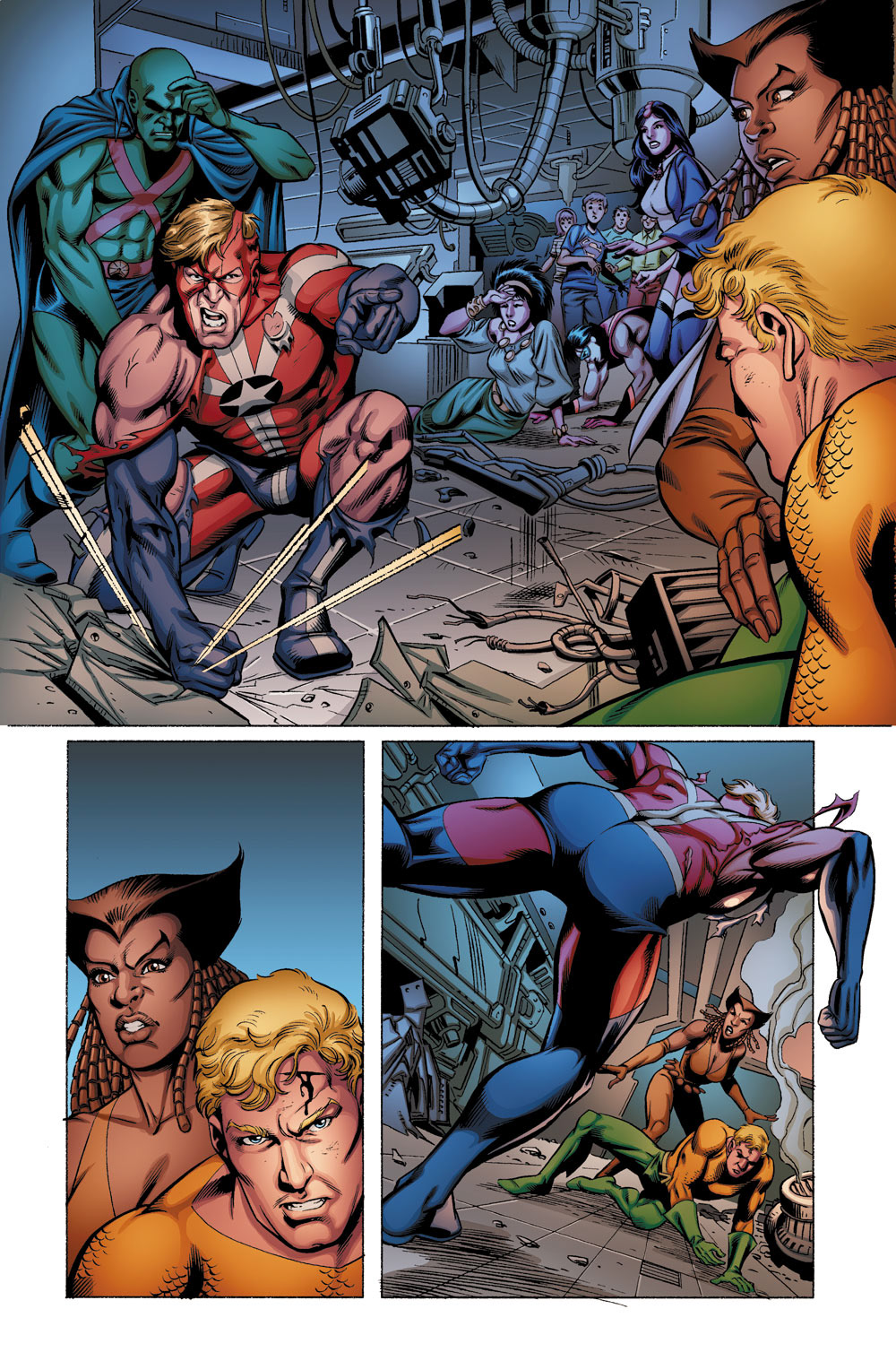 Pencils and inks: Ron Randall  Color: Carlos Badilla  Justice League of America is © and ™ by DC Comics.