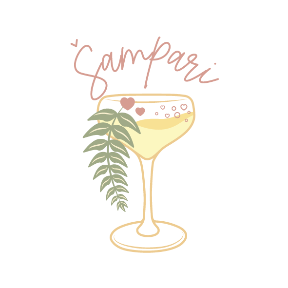 Logo for champagne tables rental