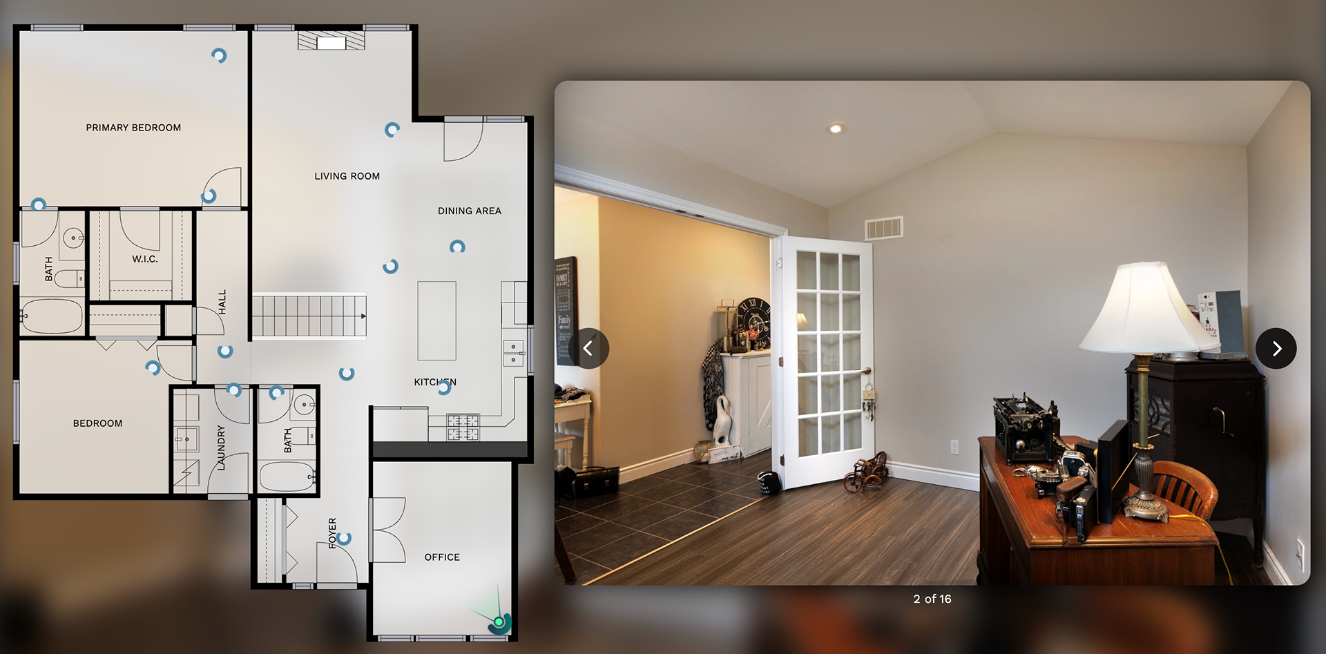 This CubiCasa photo tour showcases a detailed walkthrough using interior photos stitched to the floor plan. Ideal for mobile users and MLS listings looking for a clean, guided experience.
