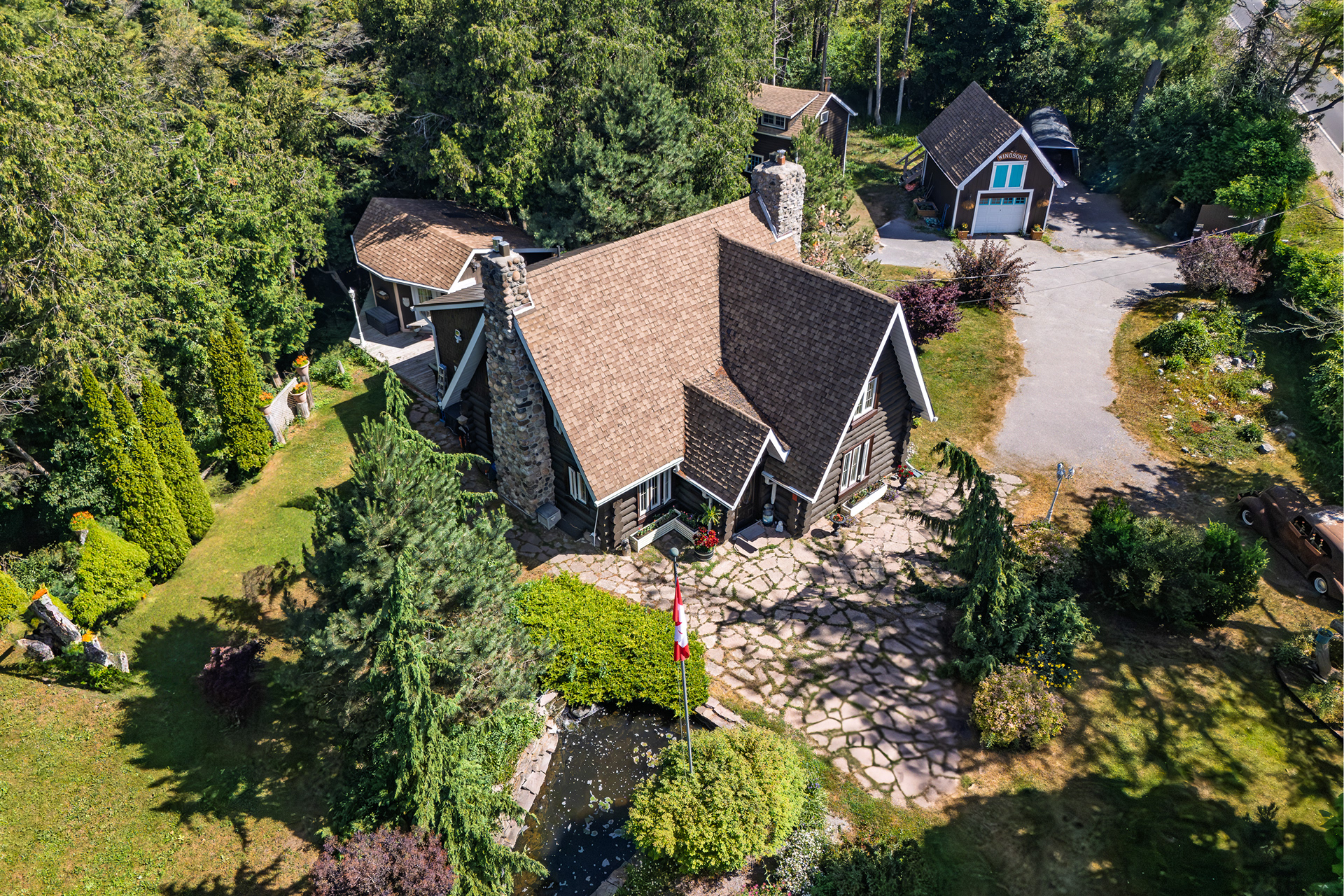 Drone photography providing property context, surroundings, and perspective.