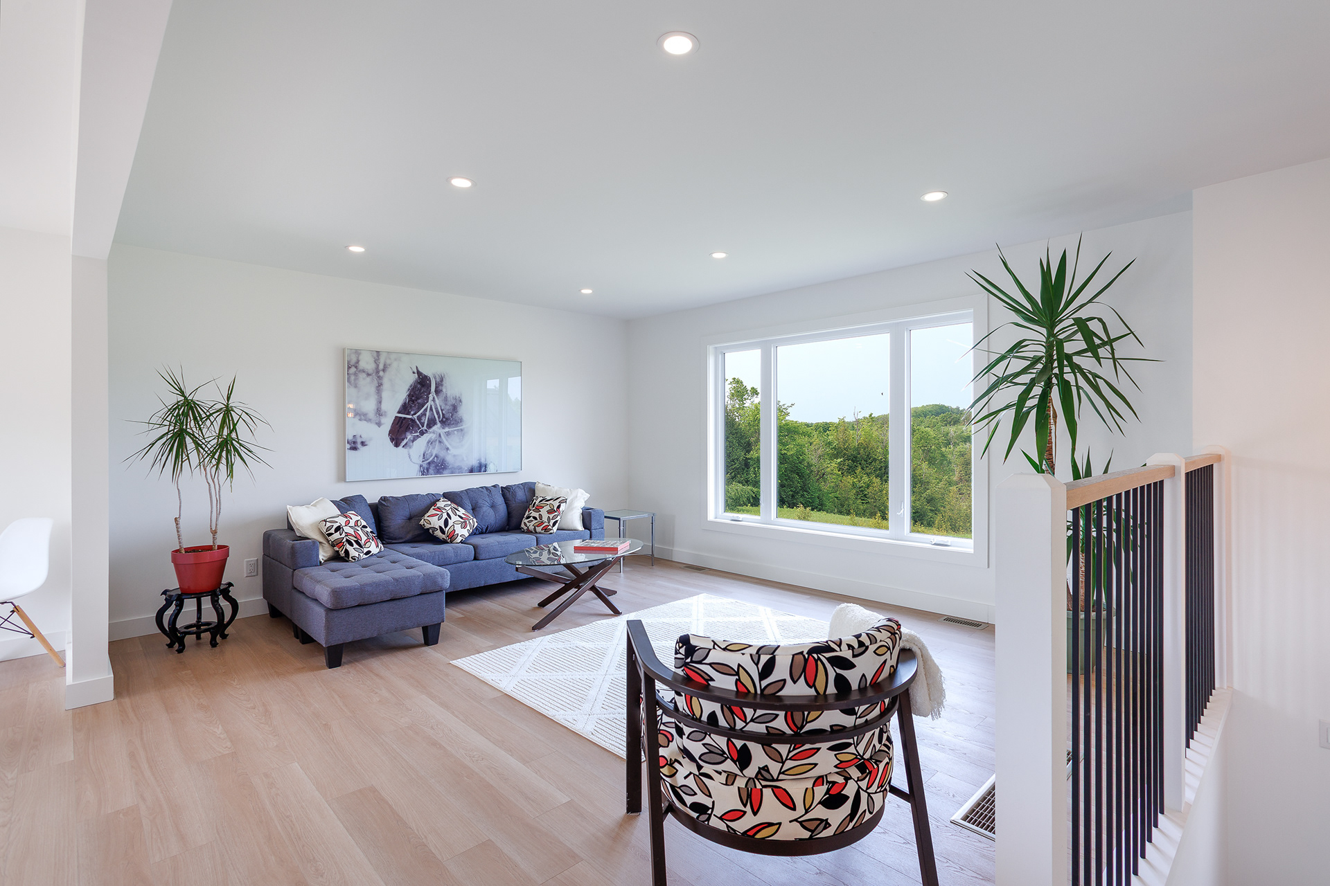 Bright, inviting interiors designed to showcase natural light and space.