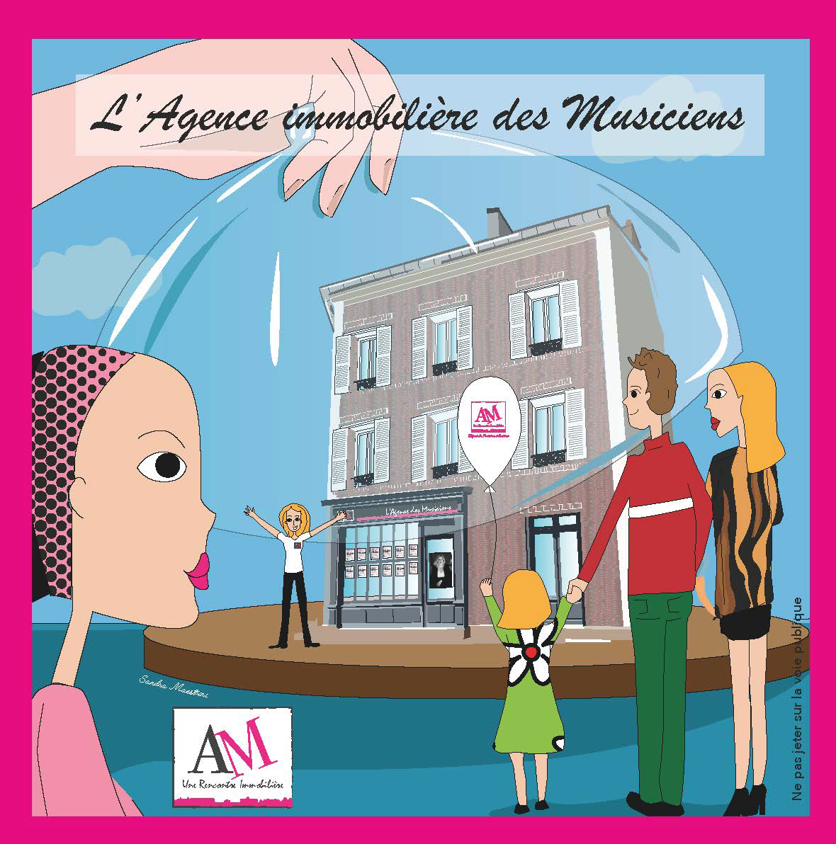 Après le confinement, j'ai réalisé une illustration pour annoncer la réouverture de l'Agence