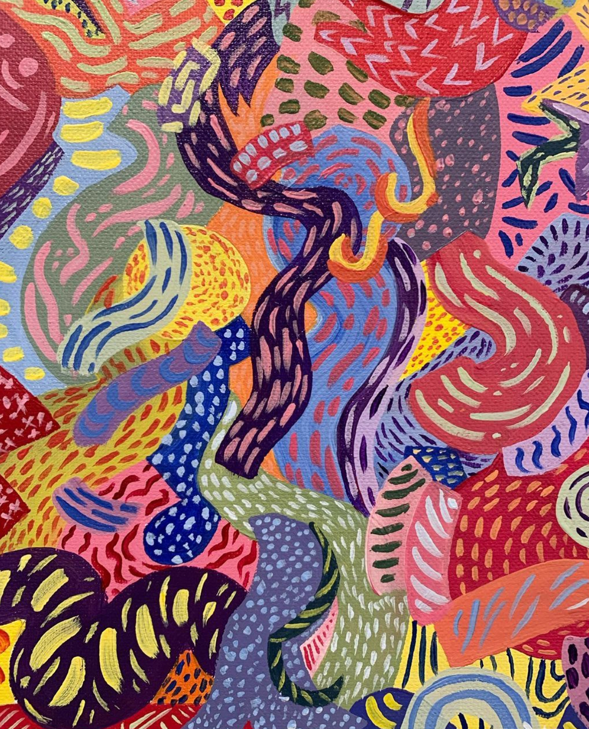 "Squiggly!!!" Painting