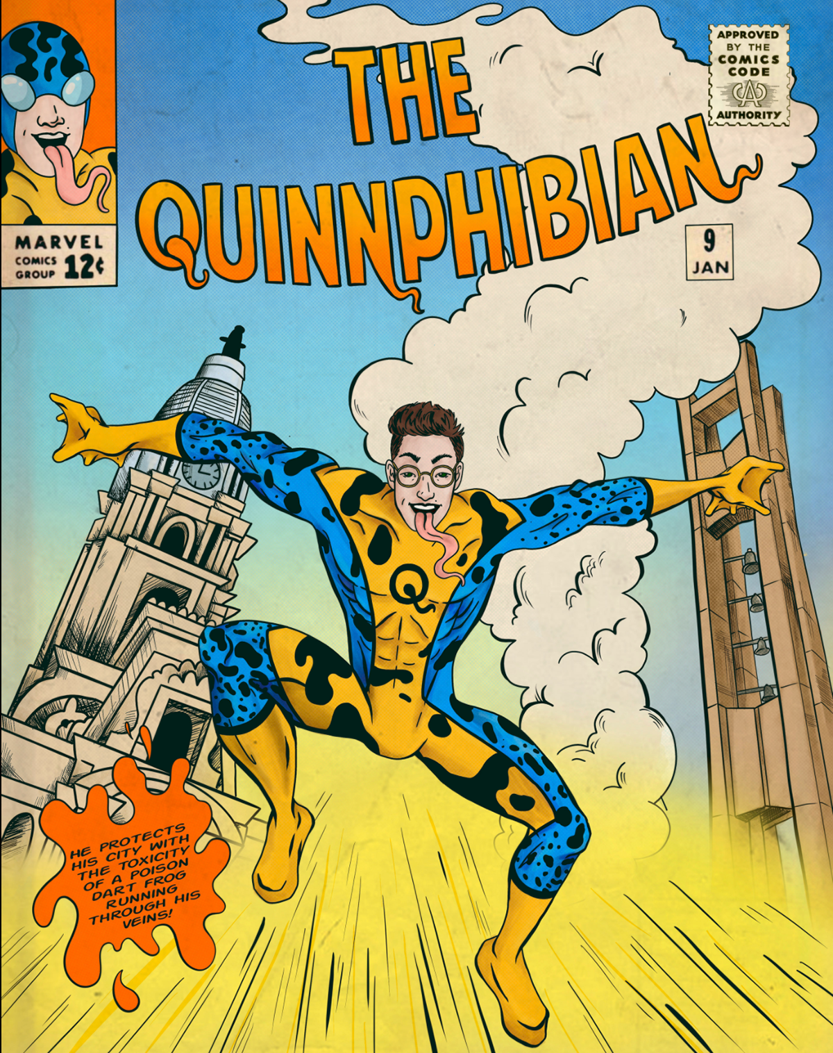 The Quinnphibian - Fictional Comic Book Cover
