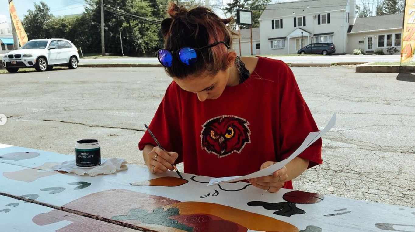 Painting the Uptowne Deli Table