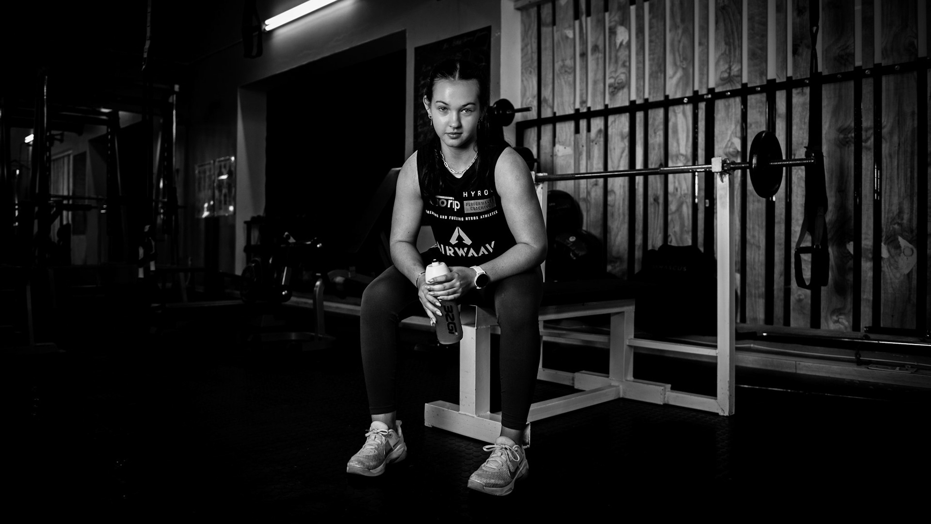 K resting between WODs