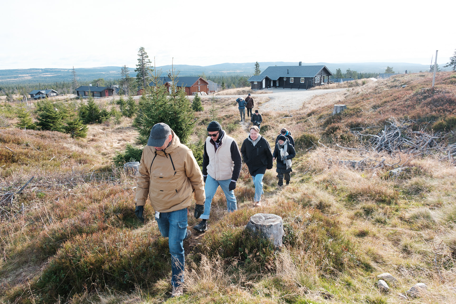 Taking a walk in the forrests outside Hamar
