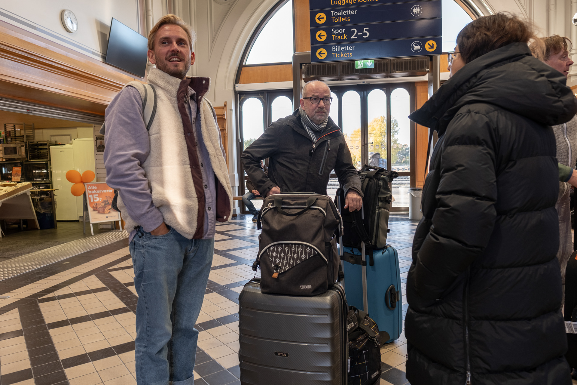 At Hamar train station