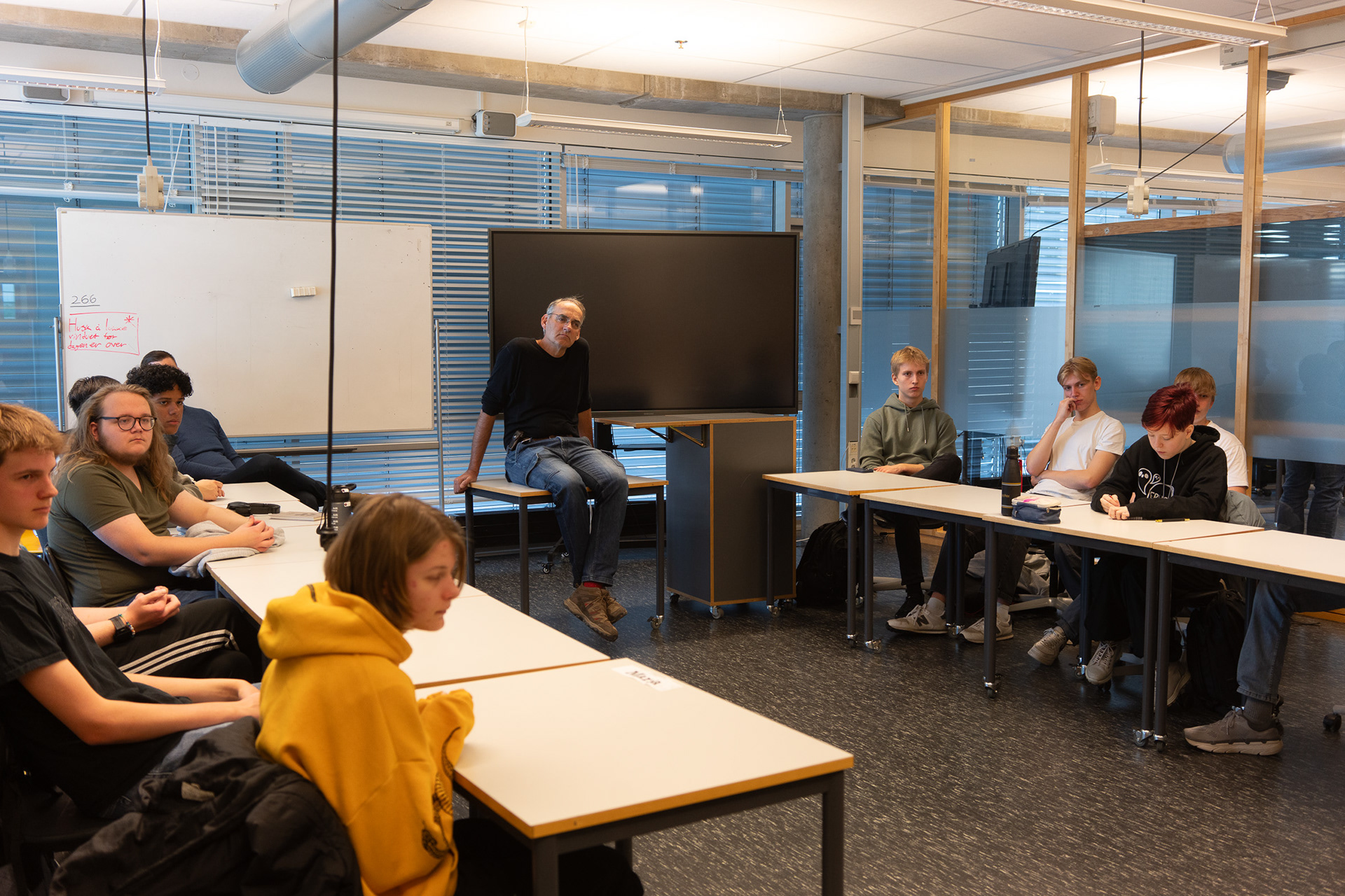 Meeting students in class 2MED