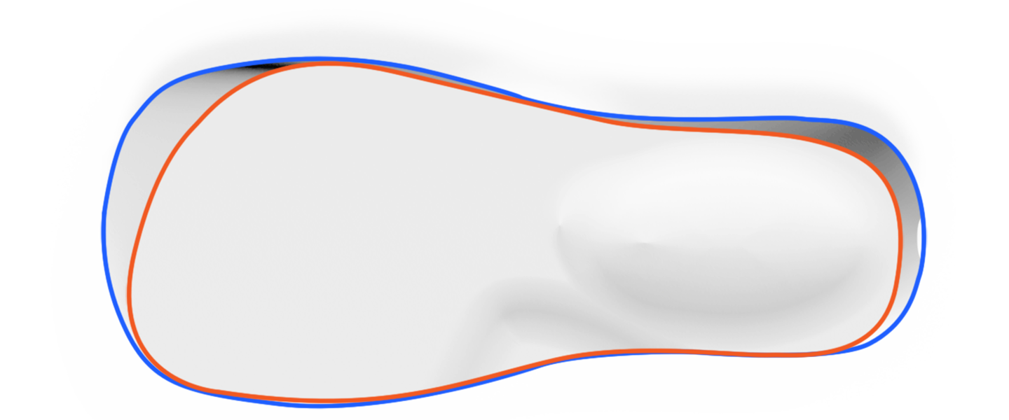 Symmetrische zoolplaat