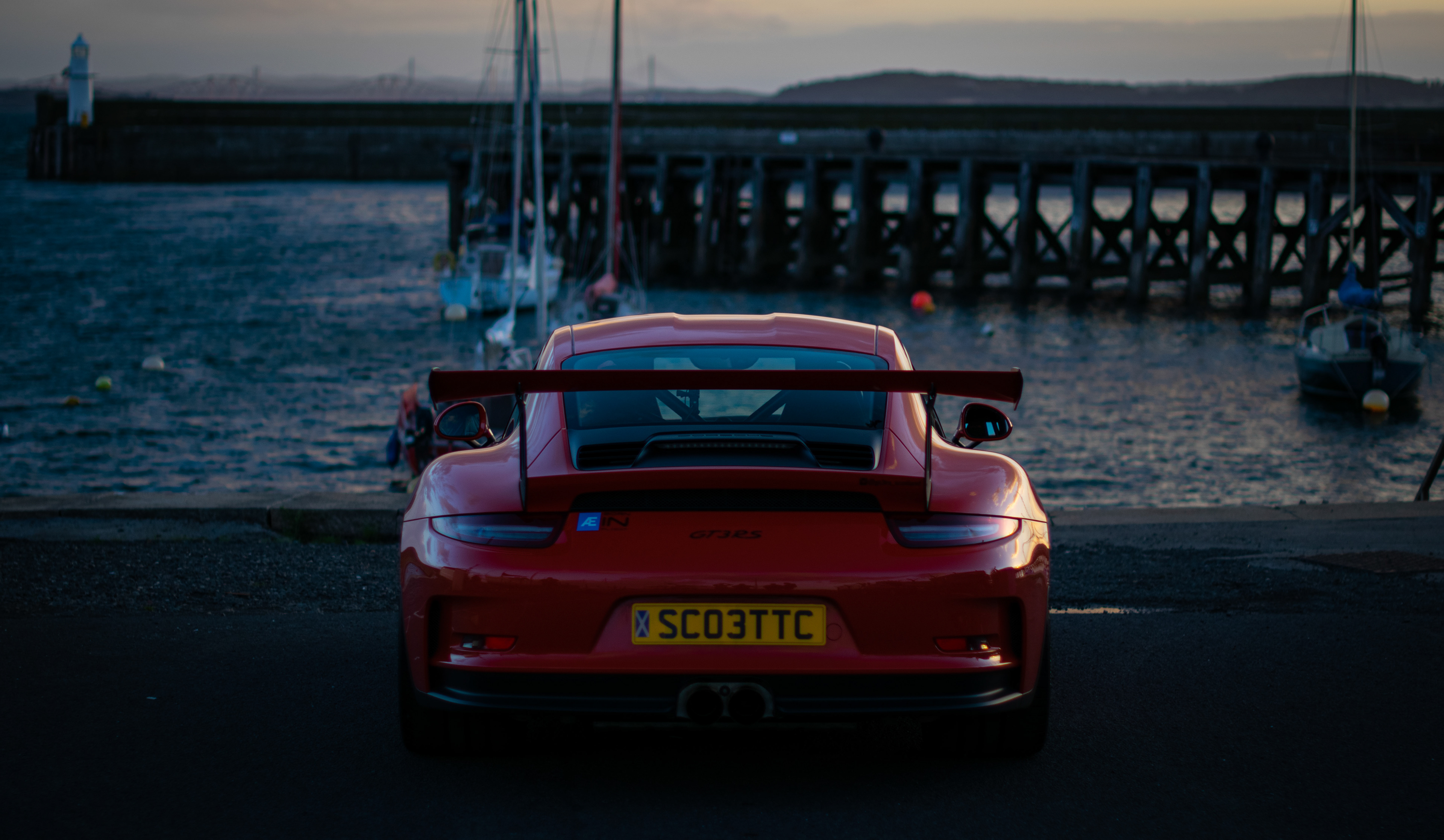 Porsche GT3 RS - Lava Orange (rear)