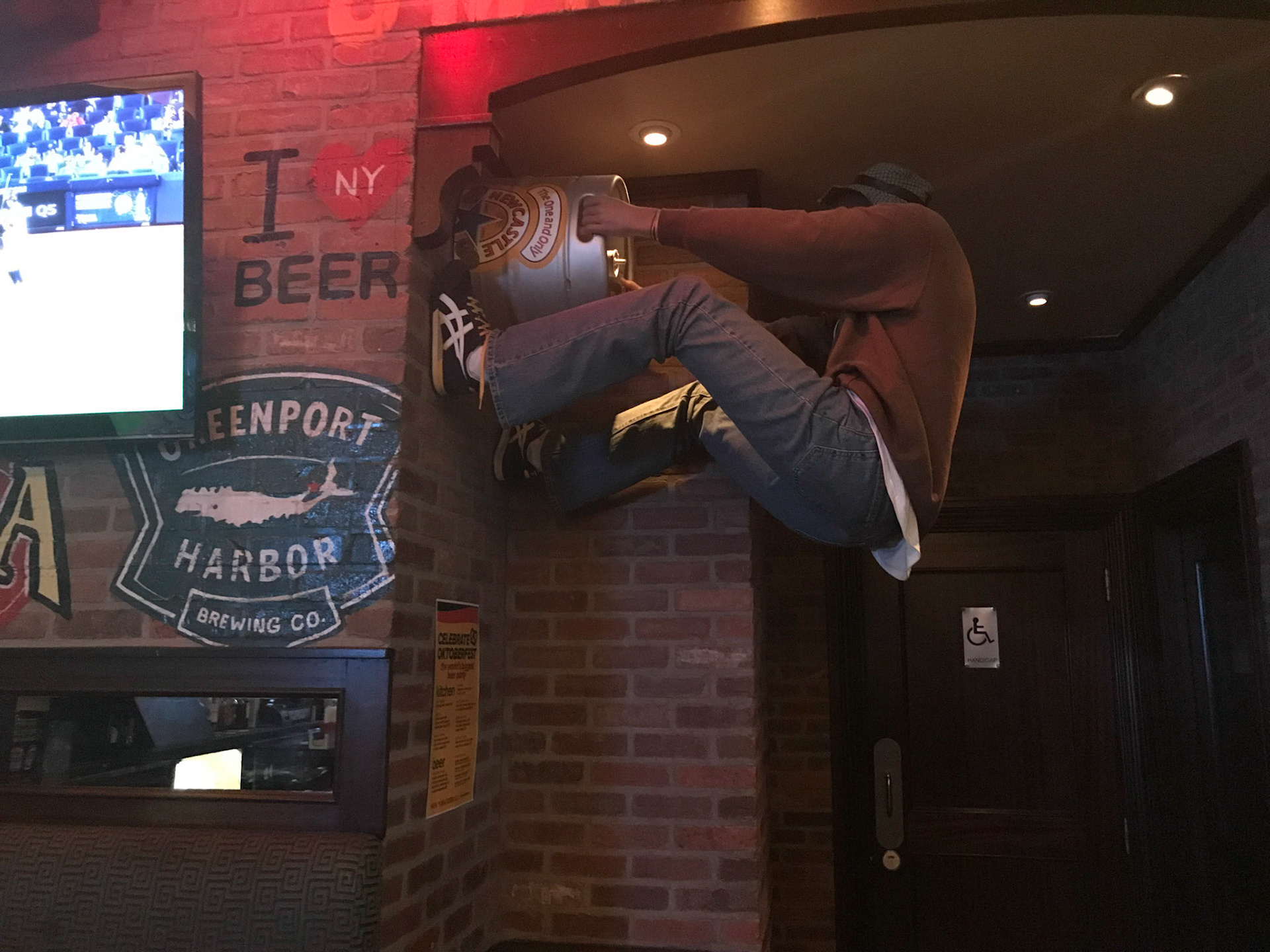 I will do almost anything to get a beer... 