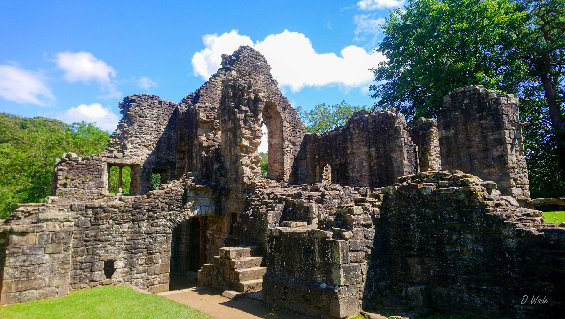 Finchale Priory (pronounced finkle) sometimes referred to as Finchale Abbey was a 13th-century Benedictine priory. The remains are sited by the River Wear, four miles from Durham, England. It is a Grade I listed building.