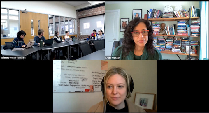 Screenshot of Zoom meeting with out-of-state client