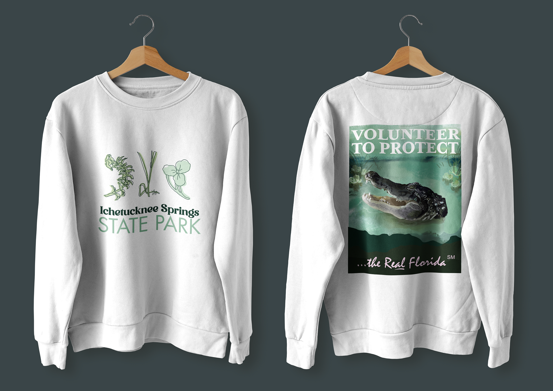 Sweatshirt featuring American Alligator