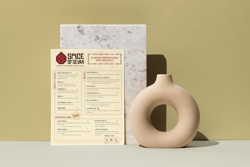 Front of Menu