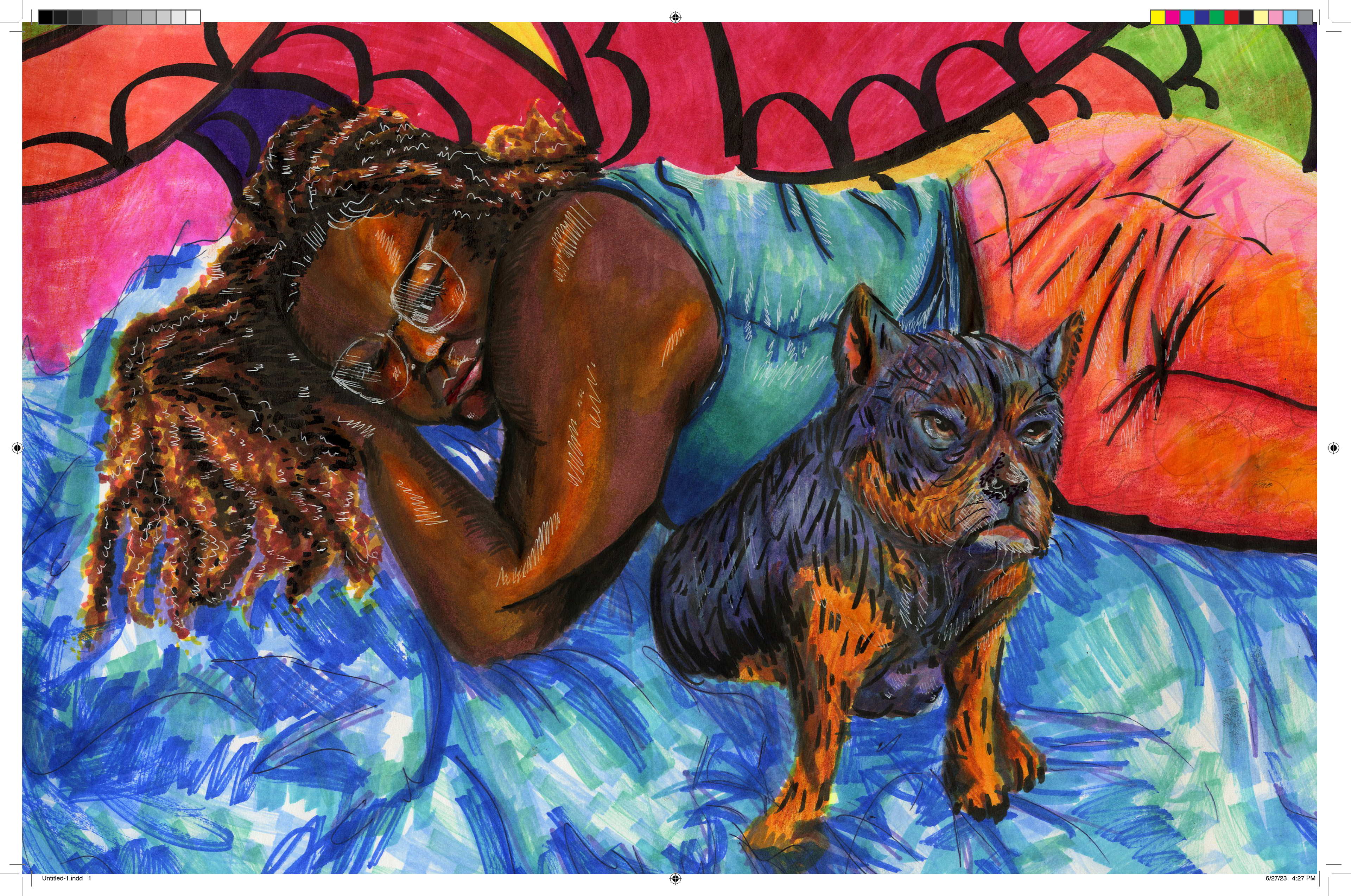 A girl and her pup
