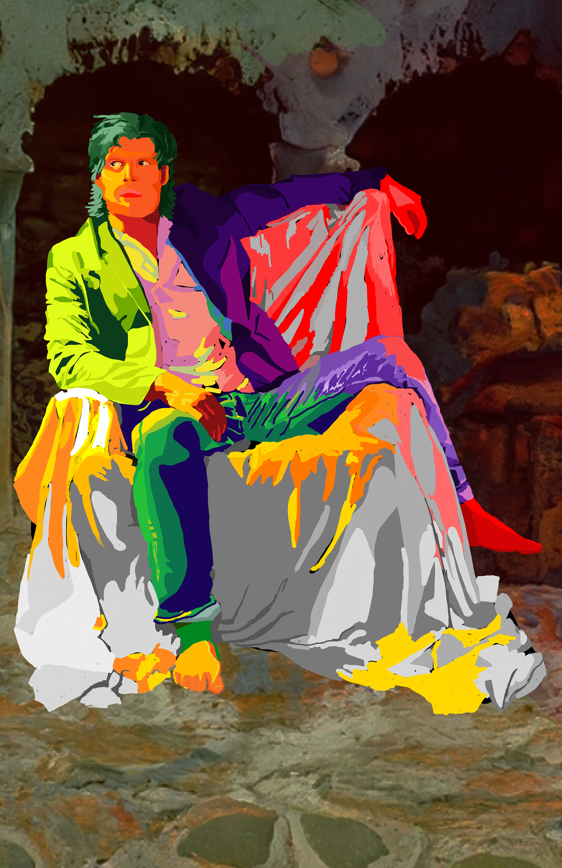 A king on his throne