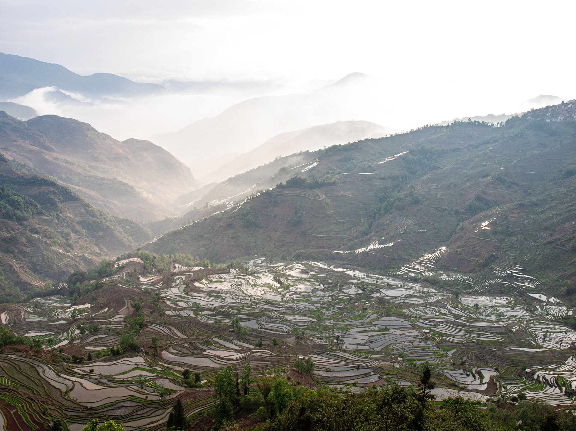 Yuanyang County, Yunnan. China. March 2010.