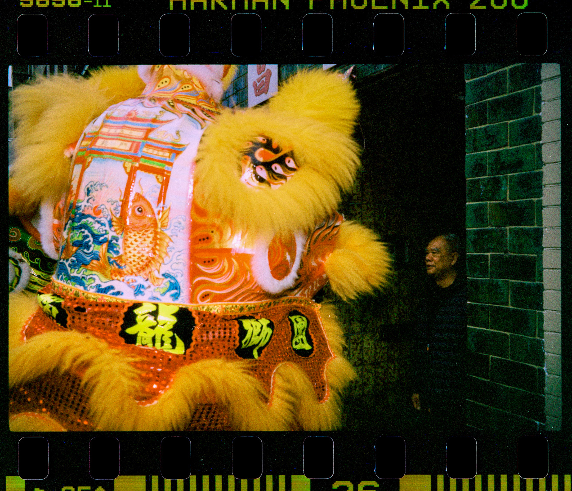 Seattle. WA, USA.February 2024.Chinese New Year in Seattle International District.Harman Phoenix 200. Leica MP, Leica 35mm f1.4 Summilux.