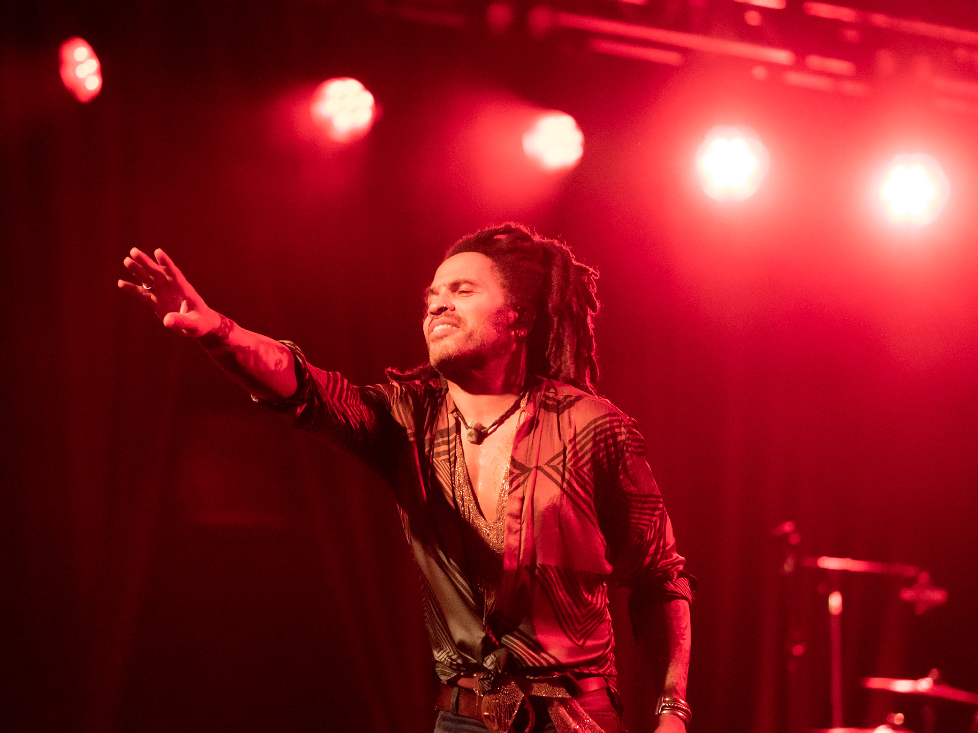 Lenny Kravitz at the AT&T Business Summit, The Bomb Factory, Dallas on November 5th, 2019.