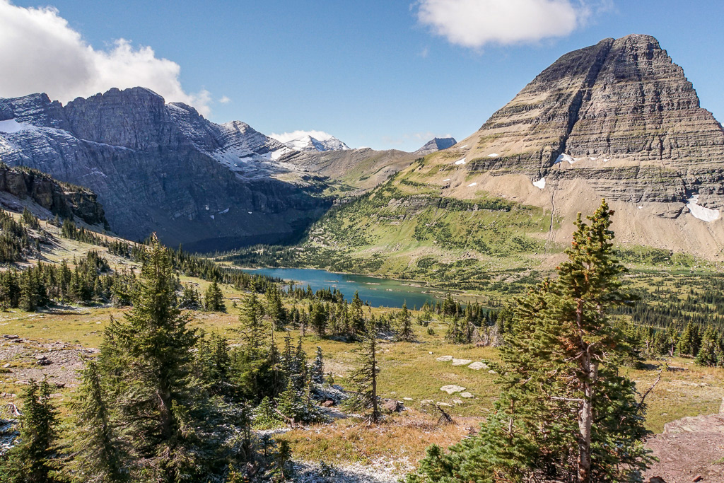 Bearhat Mountain and Hidden Lake in Glacier National Park