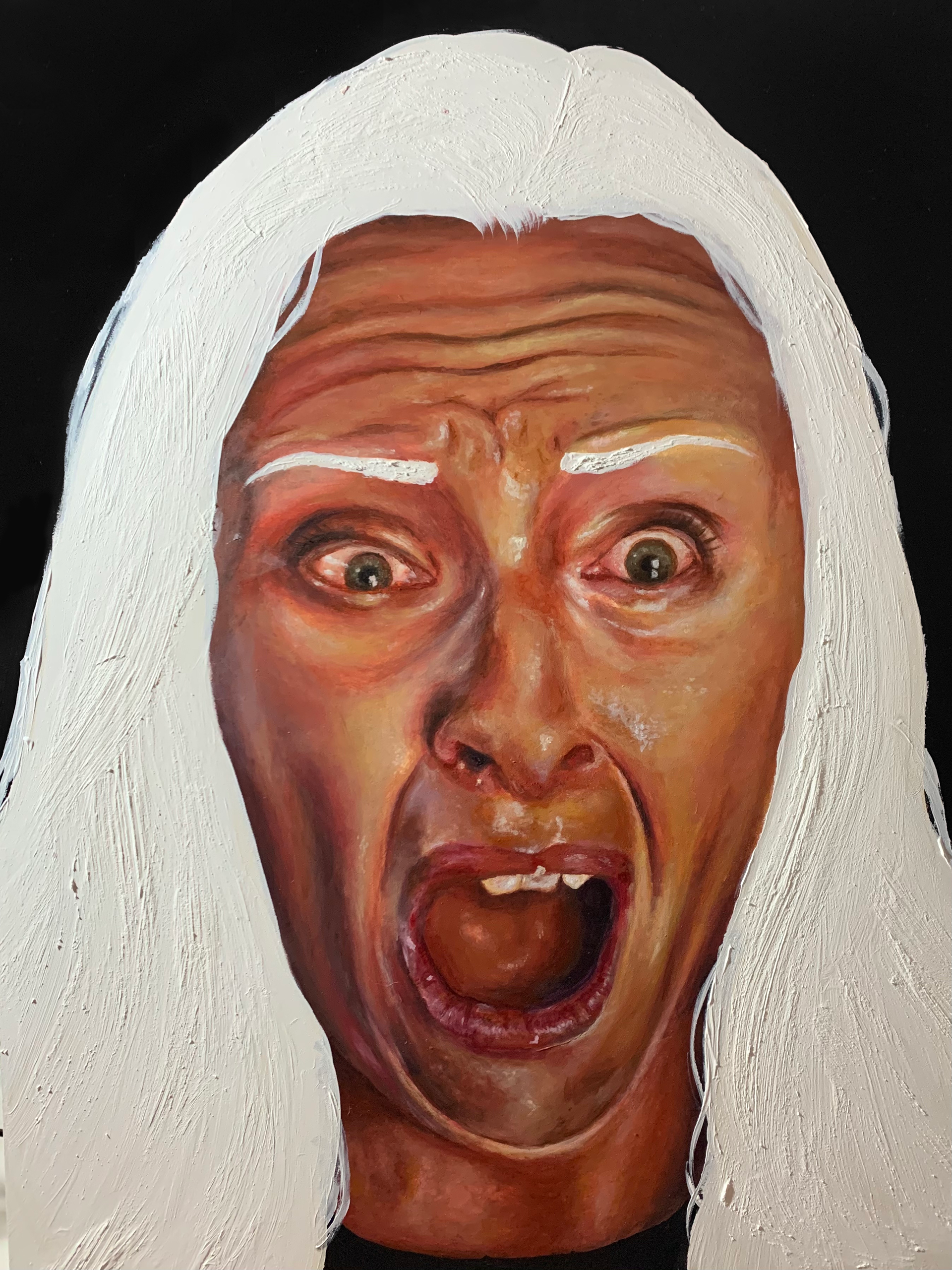 "Hereditary (Toni)" 16" x 20", acrylic on gessobord 2022