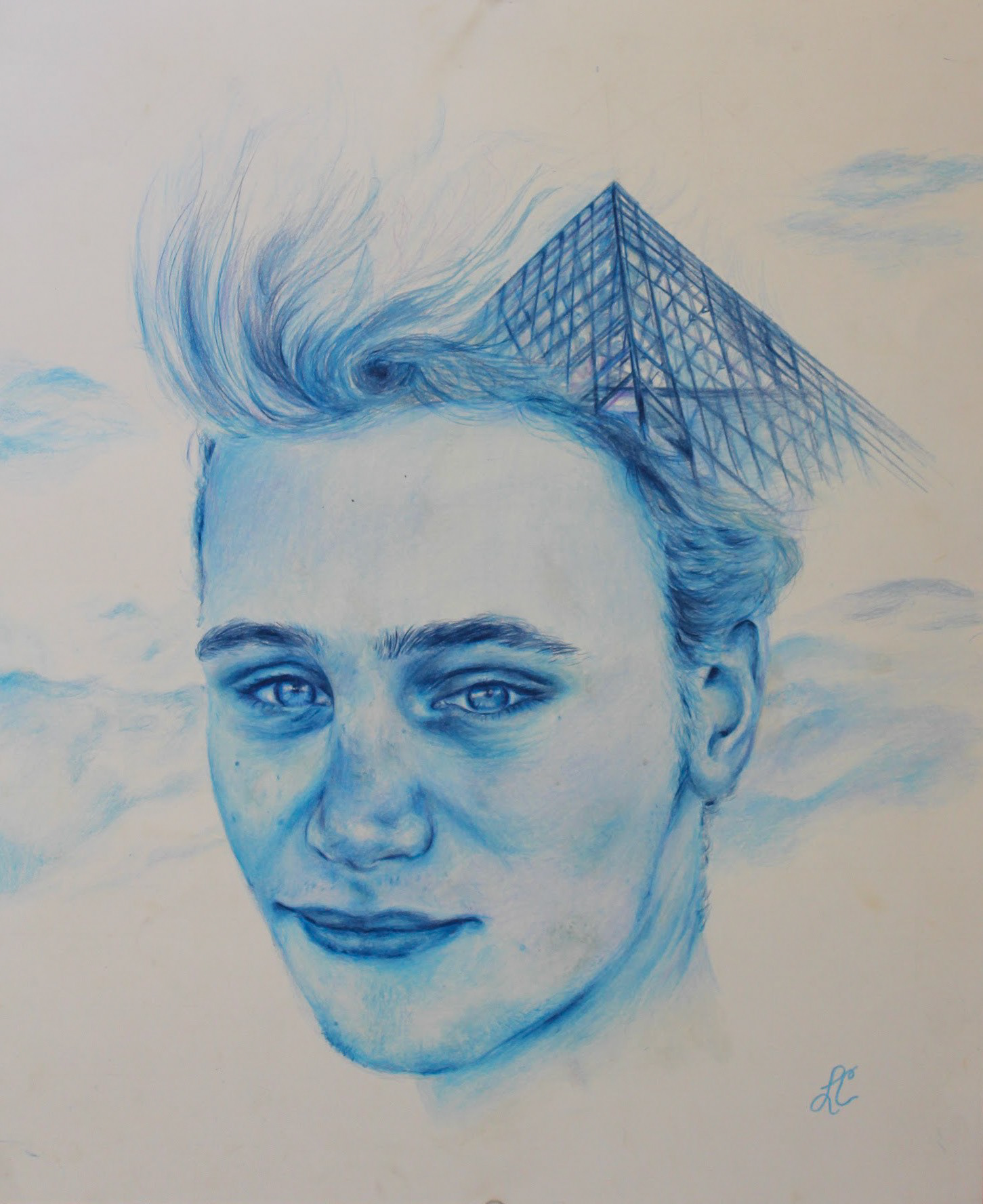 "Bishop" 14" x 17" Colored pencil on bristol, 2018