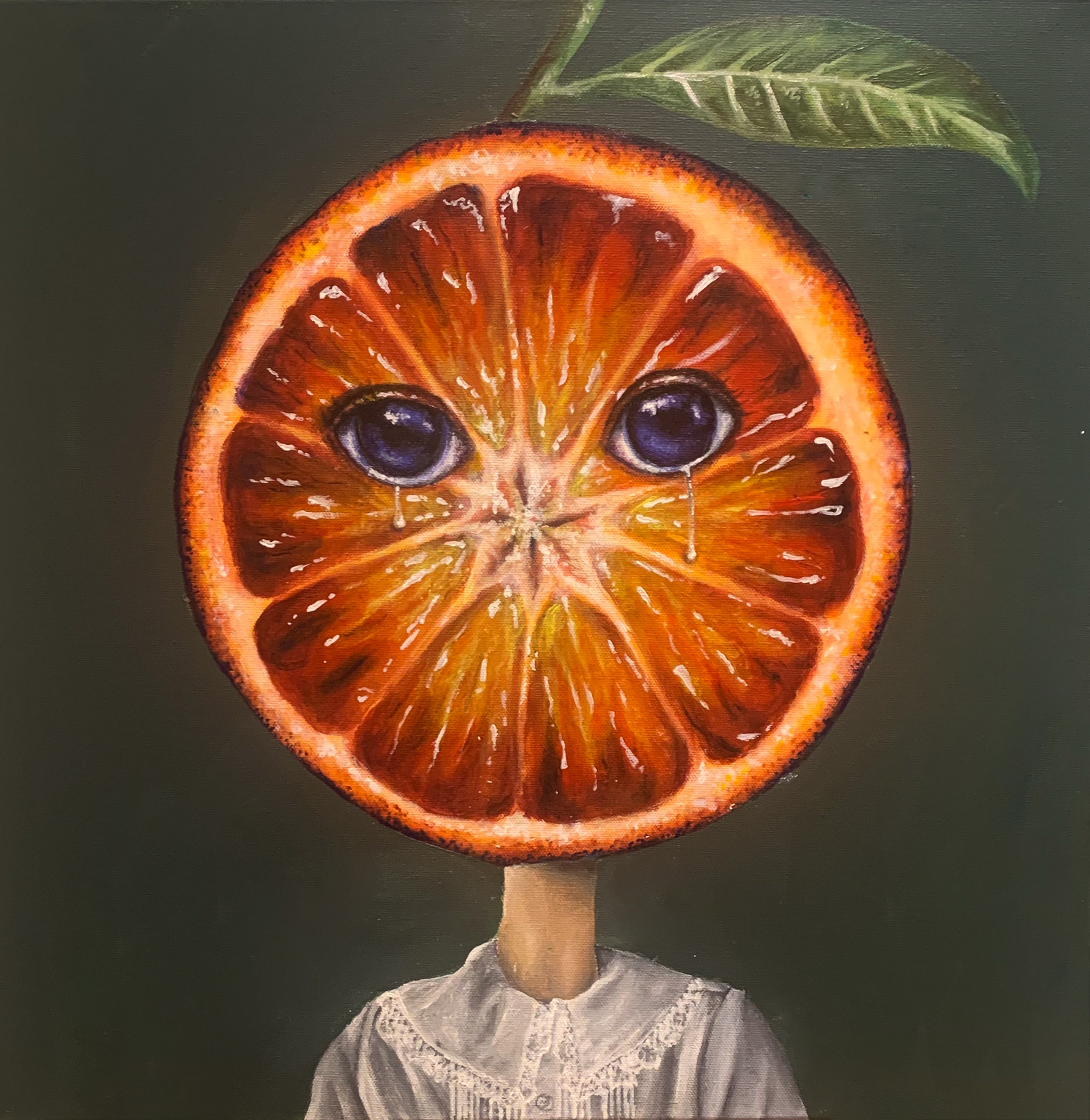 "Nightmare Orange", 20" x 20" Acrylic 2020