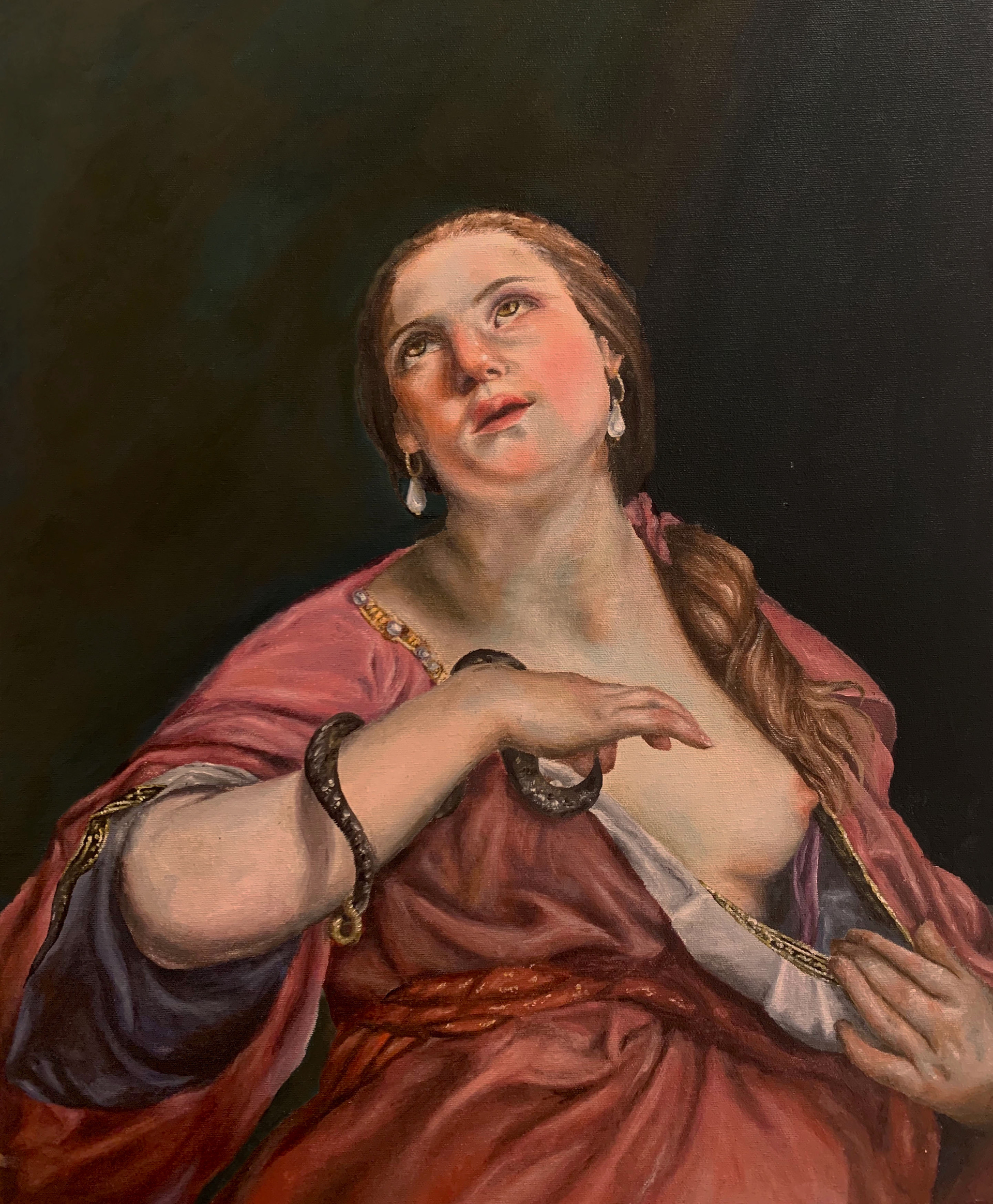 "Death of Cleopatra" (Copy) 18" x 24", Acrylic 2020