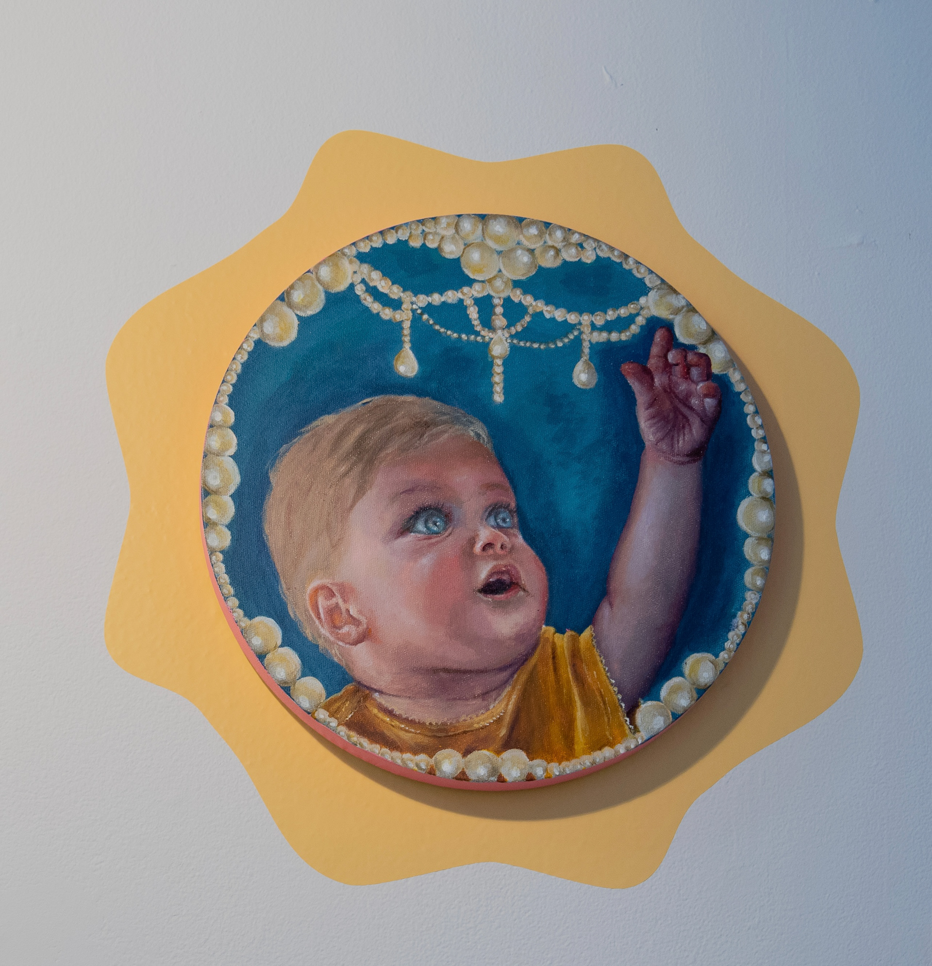 "Layla, 1 year" 12", acrylic on canvas 2022