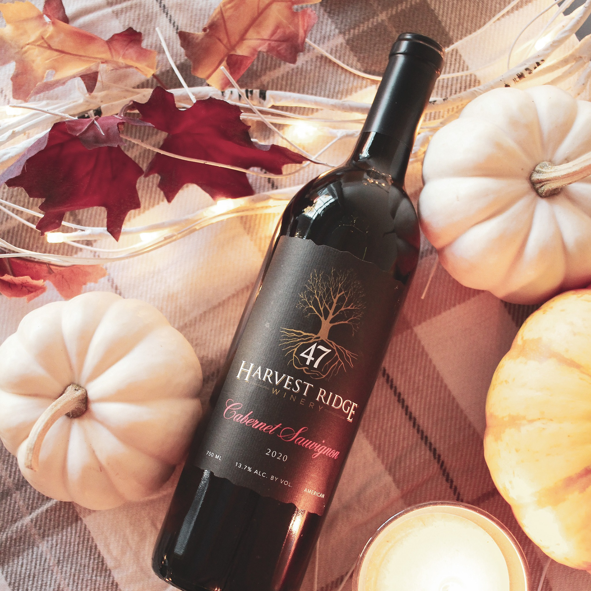Harvest Ridge Winery label design