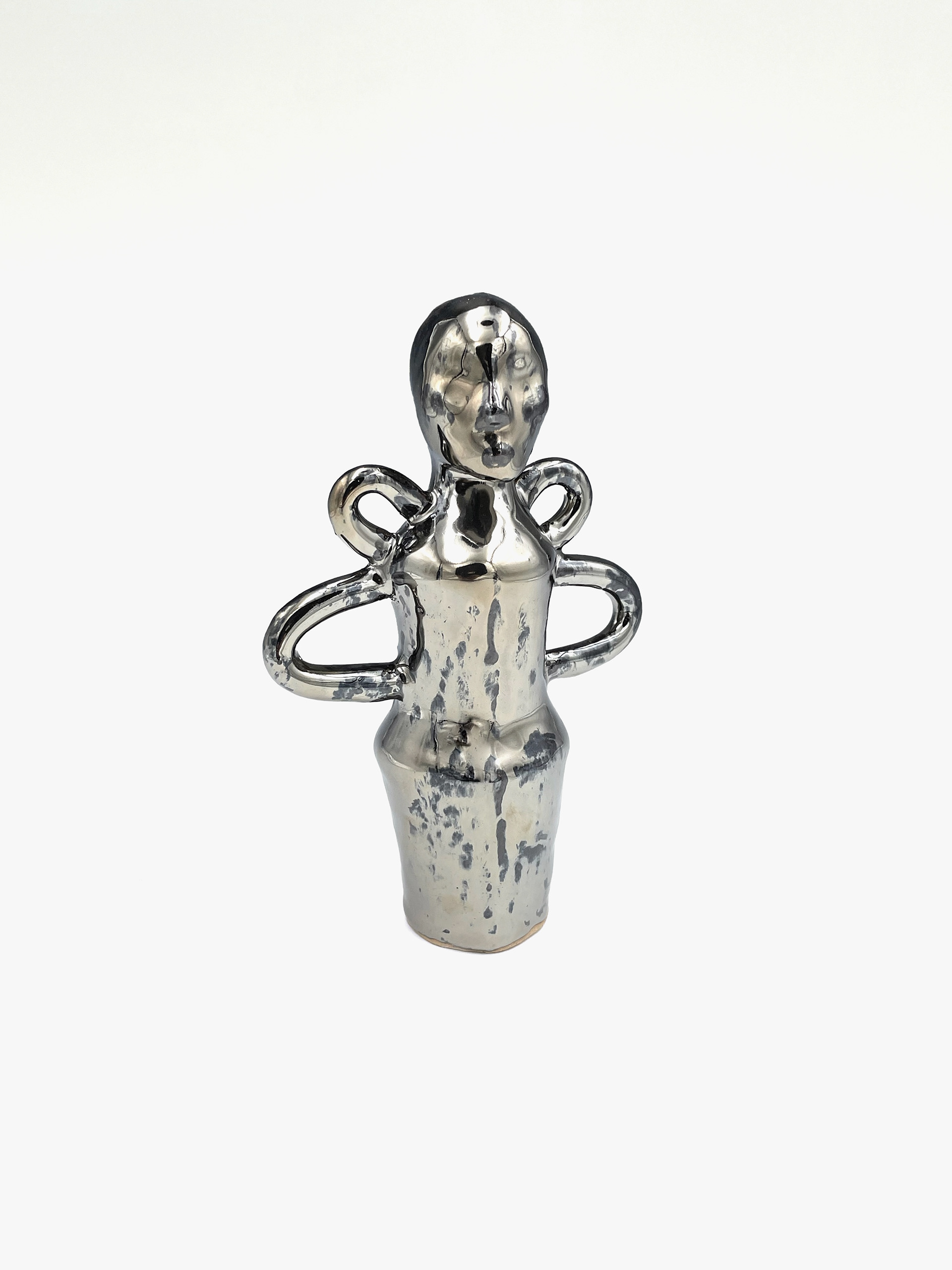 Sapphire Child 03, (2023) 5 x 2,5 x 7 in. Ceramics