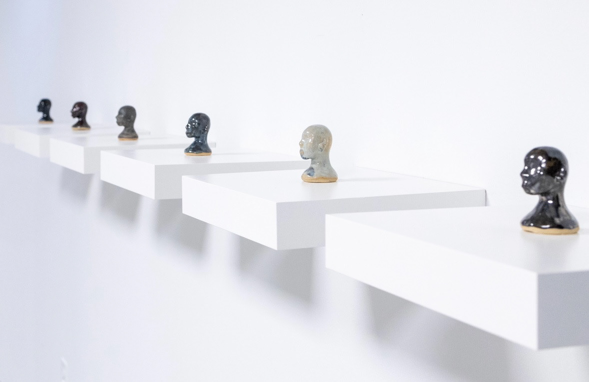 Celestial Head Series, 2024 Ceramic 2.5 x 2 x 2.5 in.