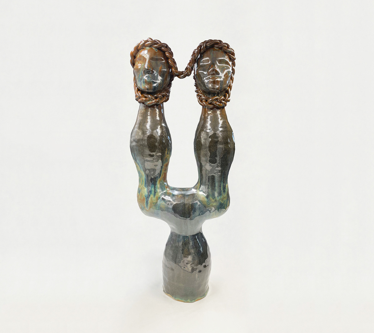 Linked, (2021) 9 x 8 x 21 in. Ceramics