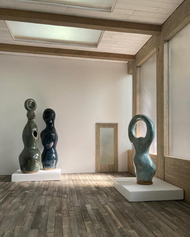 Six Surrogates (Series), (2021) May 13 - 19, 2021 Smallbany Gallery Space is 19  in. x 24 in.  All work is under 8 in. 