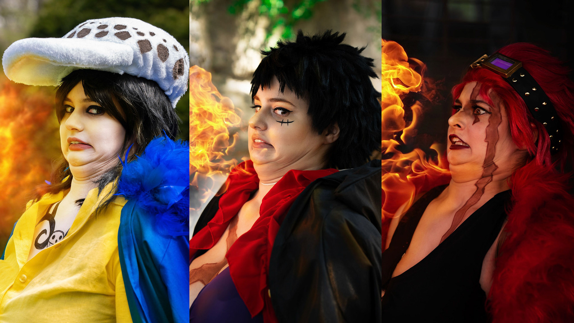 Law, Ruffy, Kid (@minako_cosplay)