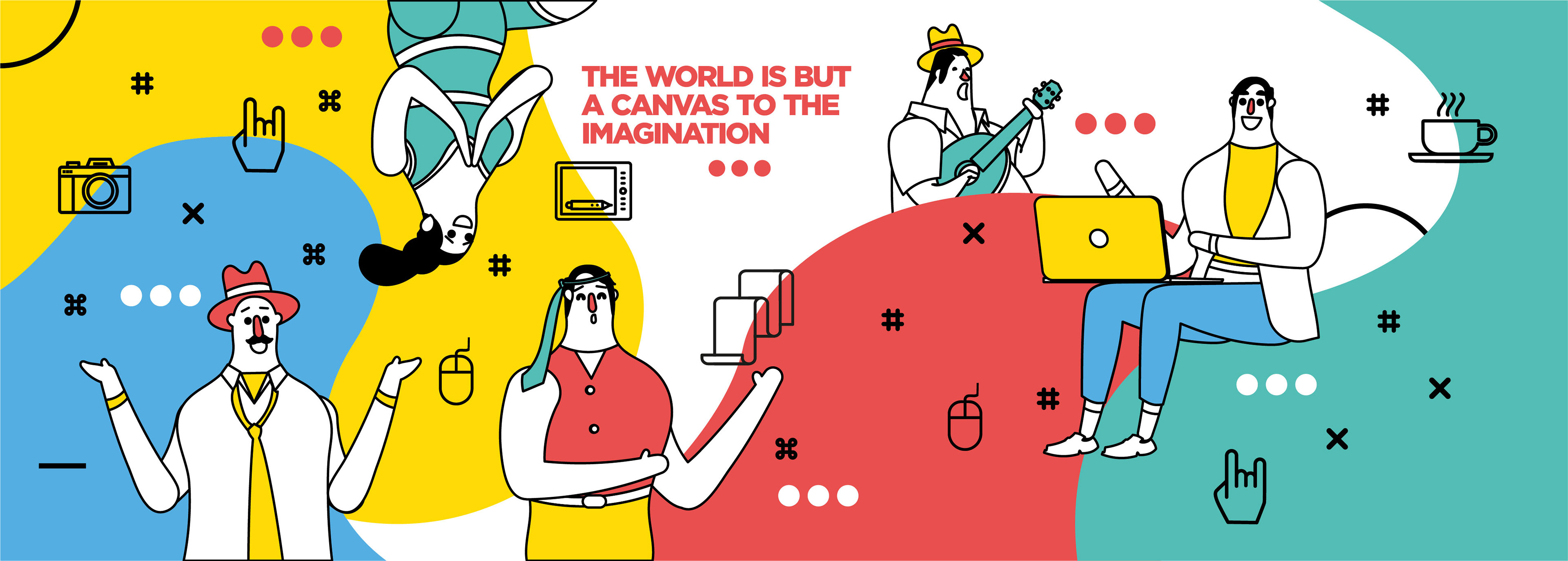 Desain Grafis Mural Kantor OMEOO Desain Renovasi Interior Studio Slenpan