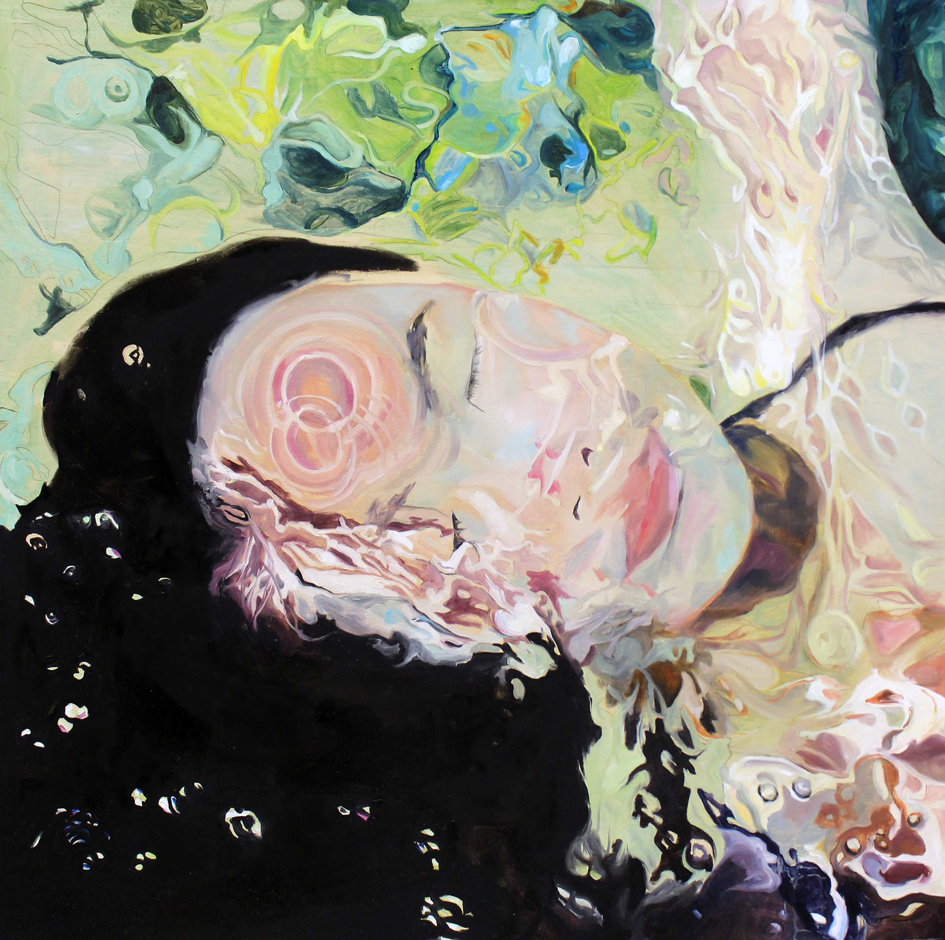 SOLD. 36x36" Oil on Wood.