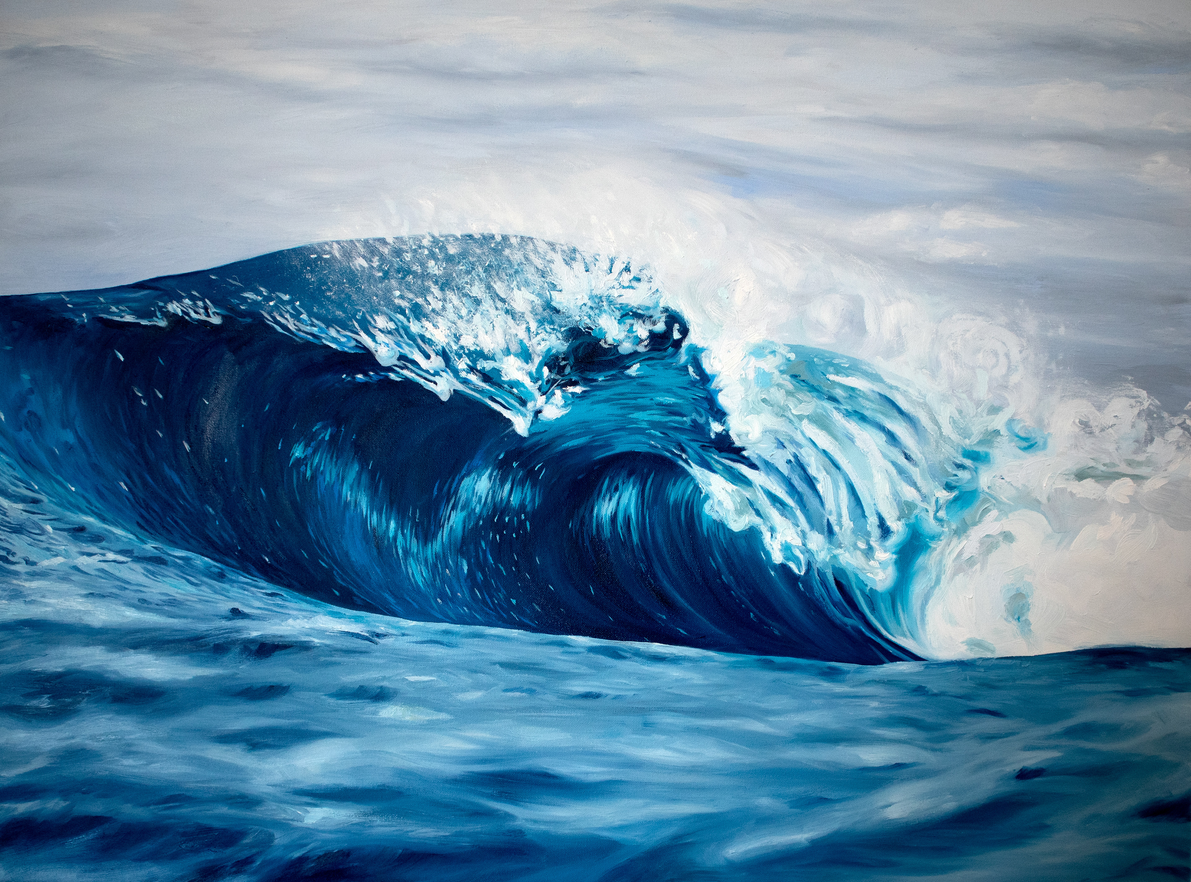 Waves 30x40" Oil on Canvas