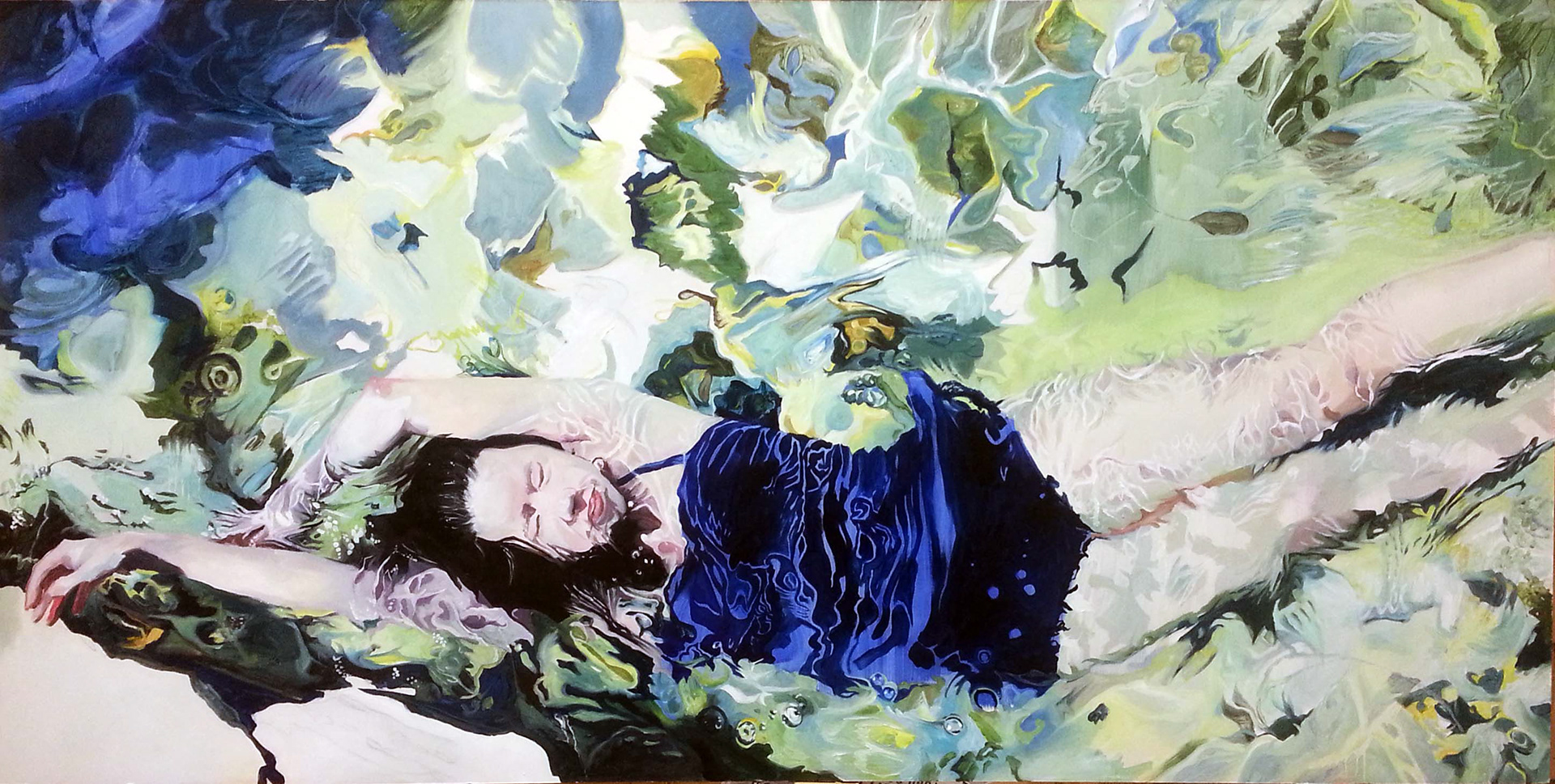 SOLD. 36x72" Oil on Wood.