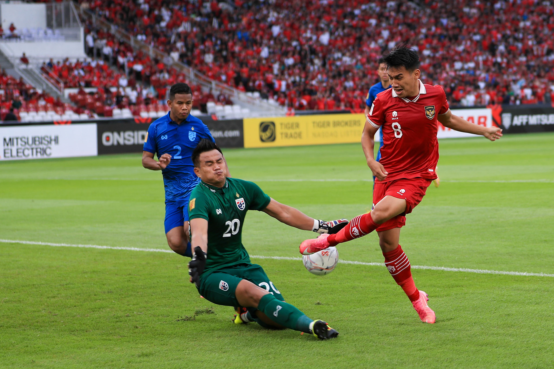 Kamis, 29 Desember 2022. AFF2022 - Group A - Indonesia 1-1 Thailand di Stadion Utama Gelora Bung Karno, Senayan - Jakarta