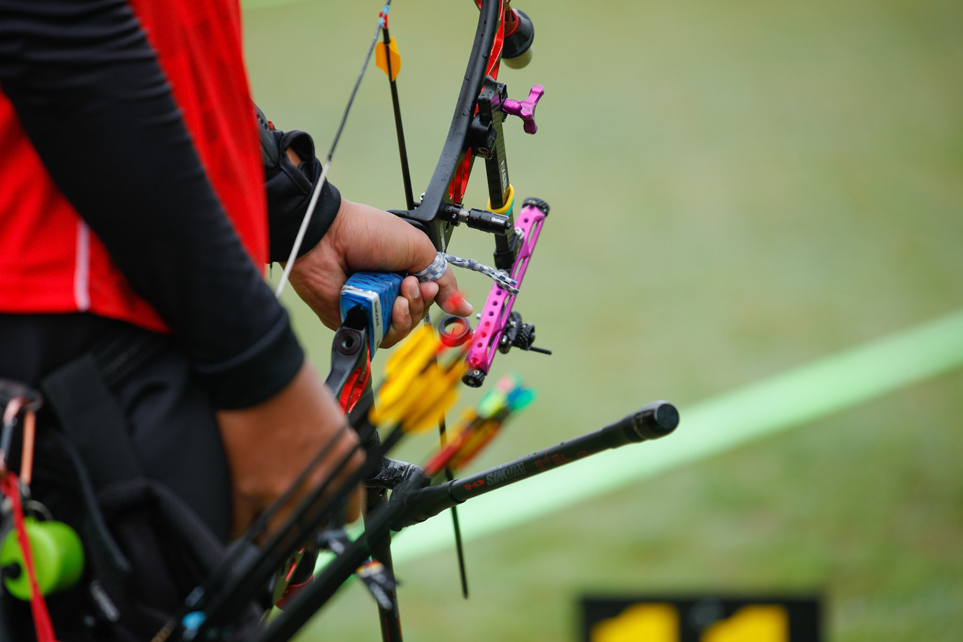 Minggu, 15 Mei 2022. NOC - SEAG21 - NAIF - PHO - Day 10 - Archery - Alviyanto Bagas Prastyadi-Arif Dwi Pangestu-Riau Ega Agata Salsabilla, Men's Recurve Qualification Rounds di Hanoi National Sport Training Center, Hanoi - Vietnam
