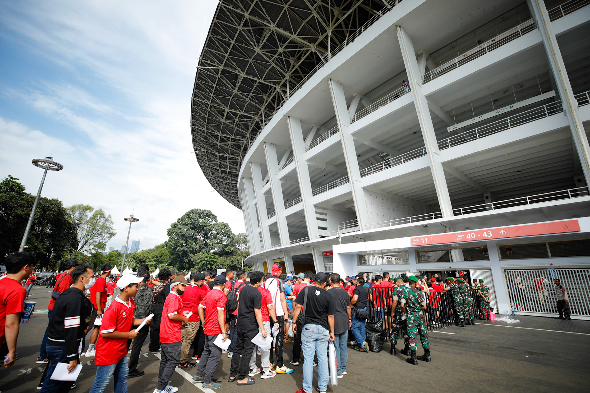 Kamis, 29 Desember 2022. AFF2022 - Group A - Indonesia 1-1 Thailand di Stadion Utama Gelora Bung Karno, Senayan - Jakarta