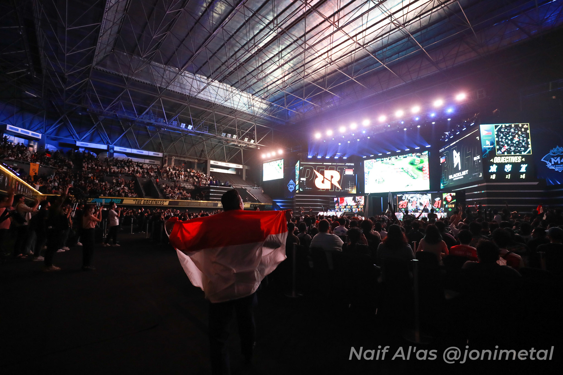 Rabu, 11 Januari 2023. M4 - Playoff Day 5 - Mobile Legends M4 World Championship di Tennis Indoor Senayan, Jakarta