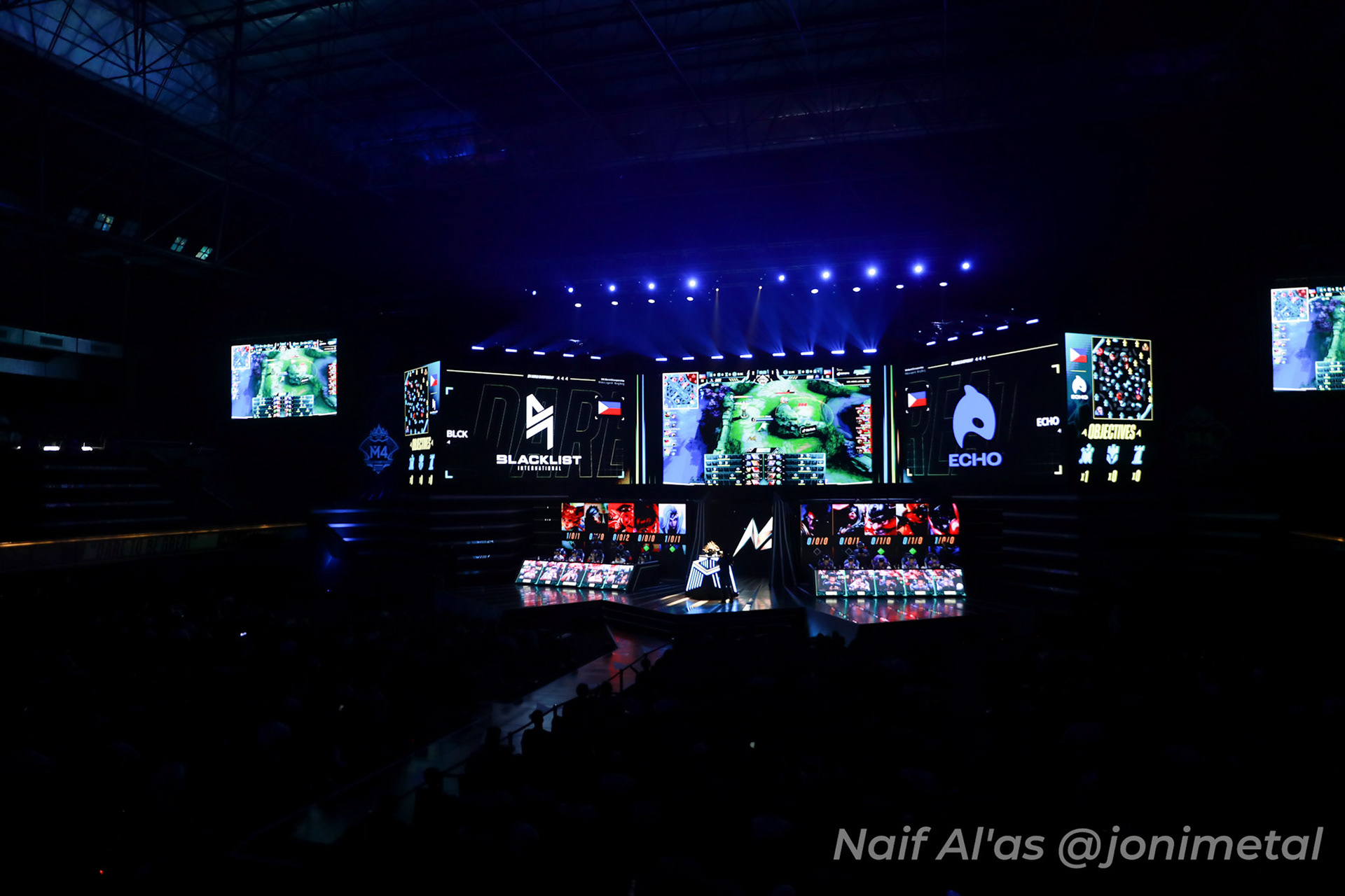 Minggu, 15 Januari 2023. M4 - Playoff Day 9 - Mobile Legends M4 World Championship di Tennis Indoor Senayan, Jakarta